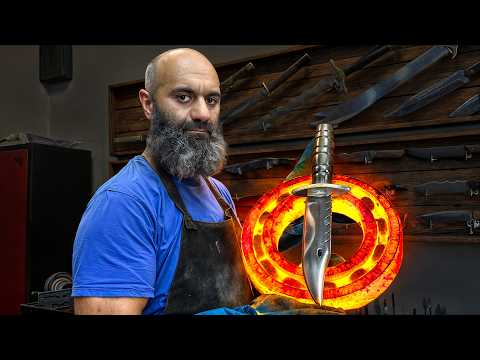 Forging a Real M9 Bayonet from a Massive Bearing
