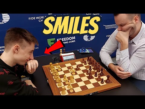 What made Daniil Dubov smile on move three? Dubov vs Inđić | World Blitz 2023