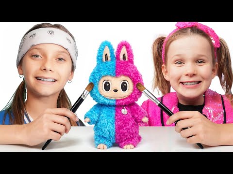 Rózsaszín vs. Kék Babaház Kihívás! 🎀💙 Gyerekeknek DIY Móka