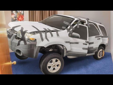I Took Apart My Friends Car And Put It In His Room