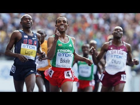 Mo Farah, Bekele, Kipchoge and Lagat at 5000m Berlin 2009 [HD]