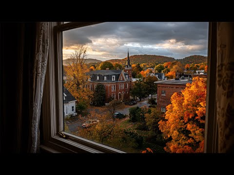 Relaxing Rainy Fall Evening In Salem🍂🌧️Calm Rain Ambience For Reading, Sleeping, Etc.