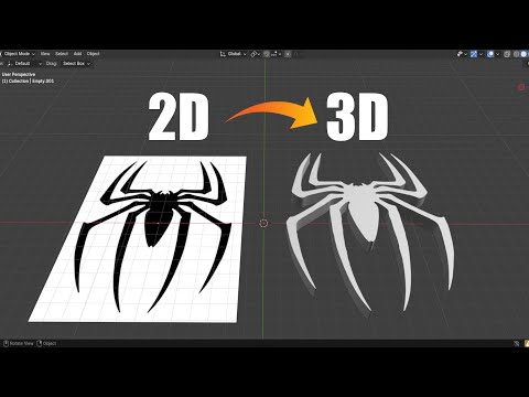Blender Tutorial: Convert Any 2D Image into a 3D Model – Fast & Easy