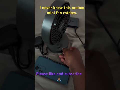I never knew the oraimo smartfan rotates.