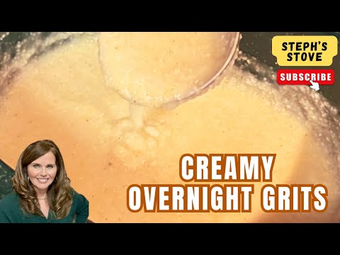 The Best Creamy Southern Grits | Easy CrockPot Overnight Breakfast - Steph’s Stove 