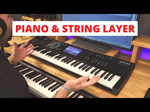Akai MPC Key 61 - Building a Piano and String Layered Sound Tutorial - Great for Worship/Church!