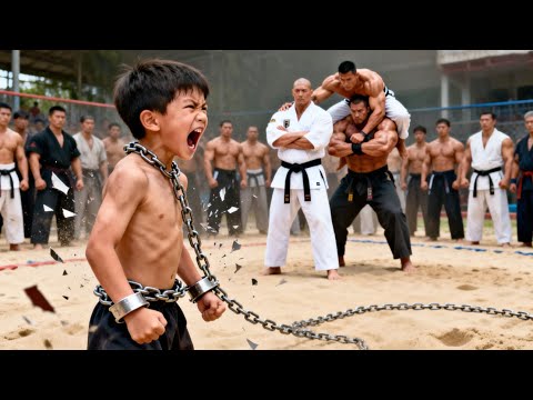 Kung Fu Action Hit! The strongman scorned a skinny lad, only to be crushed by his powerful Kung Fu!