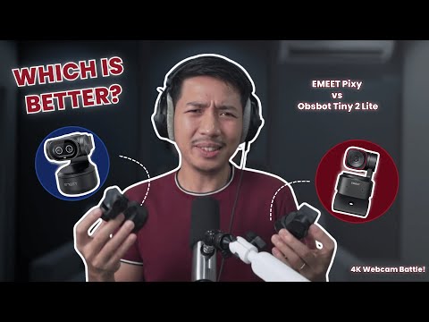4K Webcam Battle! - EMEET PIXY vs Obsbot Tiny 2 Lite (HONEST REVIEW)