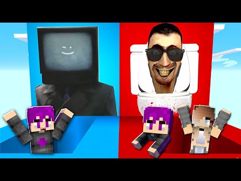 لا تختار الحفرة الخطأ ضد رأس التلفاز و حمام شتبي دوب دوب يس يس في ماين كرافت مع سمسمة ...🔥😱