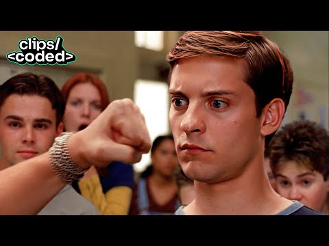 spider-man (2002) - cafeteria chaos turns into hero moment
