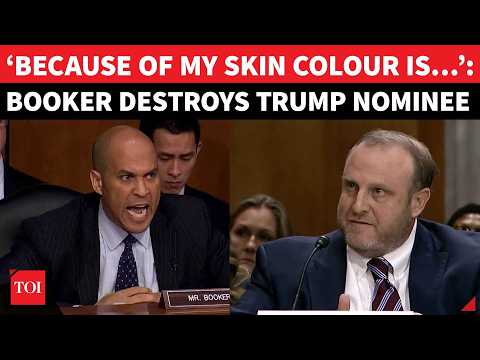 ‘You Saw My Skin Colour &…’: Cory Booker Shows No Mercy After Trump Nominee’s Racist Slur | Watch