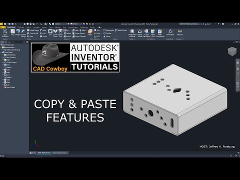 Autodesk Inventor - Copy and Paste Features
