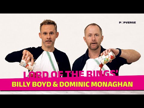 Lord of the Rings BILLY BOYD & DOMINIC MONAGHAN eat the world & play THE NEWLYWED GAME?? | C2E2 2025