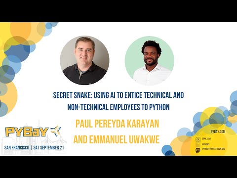 Using AI to Entice Employees to Python — Paul Pereyda Karayan & Emmanuel Uwakwe (PyBay 2024)