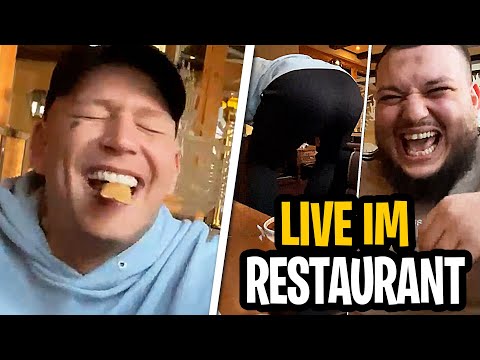 LIVE im RESTAURANT FURZEN?😂 IRL Stream mit @AbuGoku9999 | MontanaBlack Stream Highlights