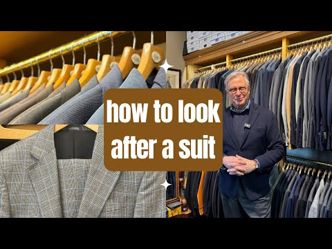 How to look after a suit