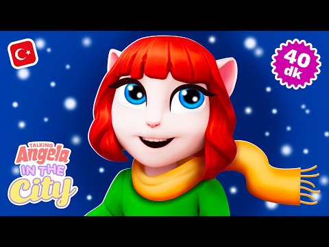 Angela İle Keyifli Kış Anları | Konuşan Angela: Şehirde | Çizgi Film Derlemesi