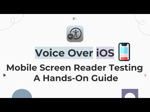 VoiceOver Accessibility Testing on iOS Mobile Devices: Hands-On Guide to Screen Reader Compatibility