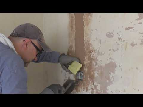 How To Fill In Electrical Chases, Cracked And Damaged Plaster - Part 1