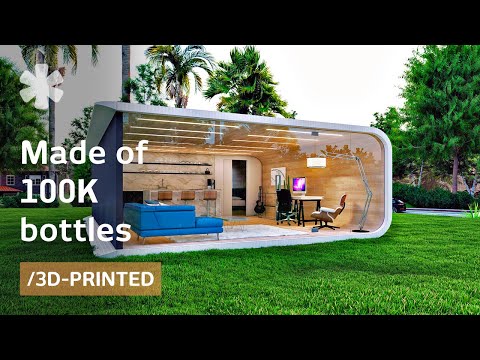 Housing crisis + plastic overflow = prefab made of used bottles