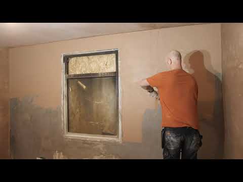 Plastering a wall part Three