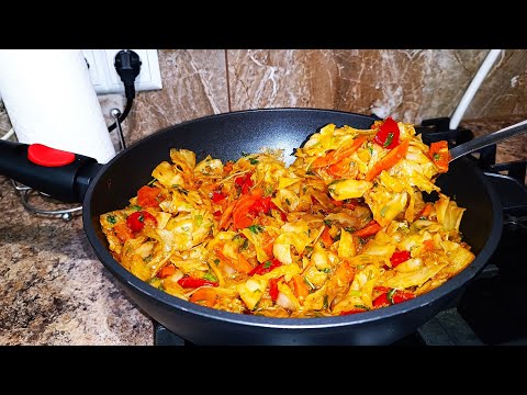 STEWED CABBAGE! A New Delicious and Juicy Recipe!