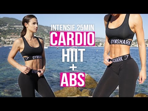 25MIN CARDIO HIIT BRÛLE GRAISSE & ABDOS INTENSIFS (sans crunchs et sans matériel)