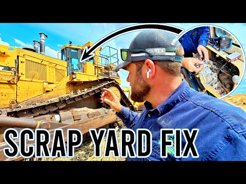 D11 Bulldozer Junkyard Repair | Vlog 448