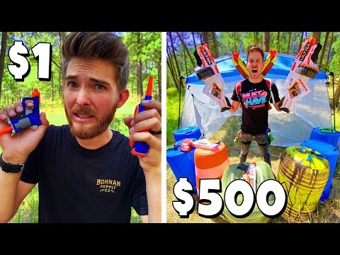 $1 VS $500 BATTLE ROYALE! *Budget Challenge* Ft. MoreJstu