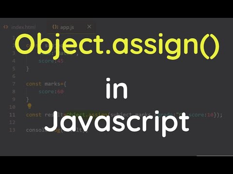 Javascript Tutorial : Object.assign() Method in JavaScript | object.assign javascript