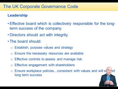 Corporate Governance - ACCA Audit and Assurance (AA)