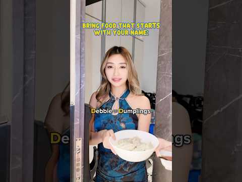 Bringing food that starts with our name challenge 😯