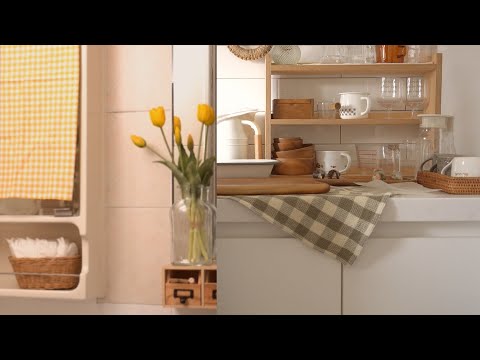 🏡The process of turning an old bathroom into a cozy laundry room and powder room by yourself