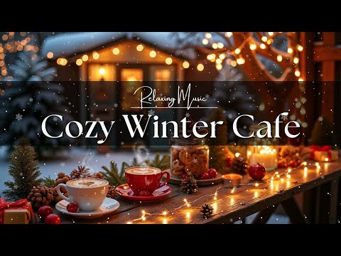Cozy Winter Cafe Ambience ❄️☕ Smooth December Jazz & Relaxing Jazz Music for Study, Work & Chill