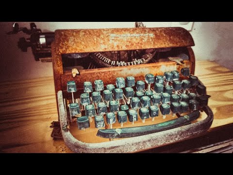Restoration of an Old Rusty Typewriter ASMR (REMINGTON)