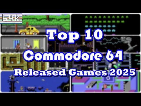 Top 10 Commodore 64 Released Games 2025