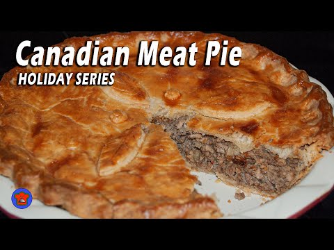 Tourtière -  From Scratch Canadian Meat Pie Recipe for the Holidays or Anytime