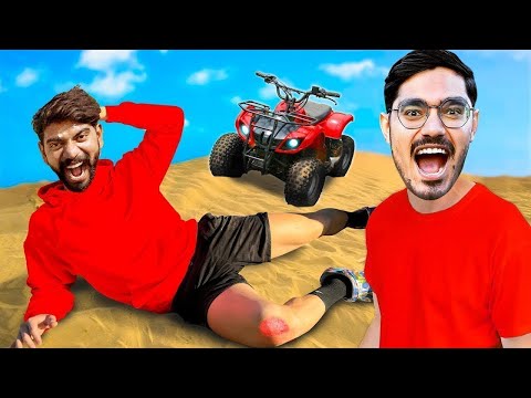 24 Hours in Desert Challenge   हालत ख़राब हो गयी🥵 Will I Survive