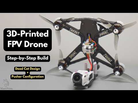 Custom 3D-Printed FPV Drone [4-inch Dead Cat Pusher Config] | Full Build & Train Surfing Flight!