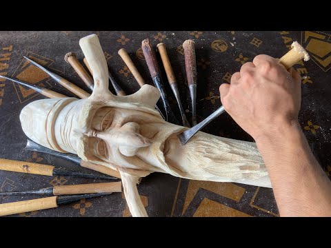Easy Wood Carving for Beginners | Create Art from Discarded Wood