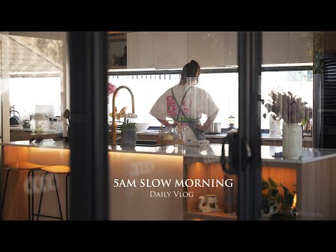 5AM Slow Morning Routine | Comfort Food, Baking & Husband's Lunchbox
