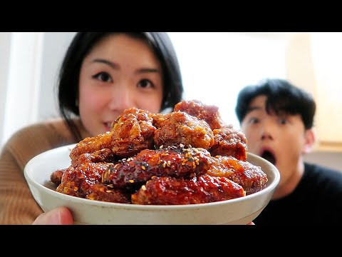 making fried chicken with eric nam *chaotic*