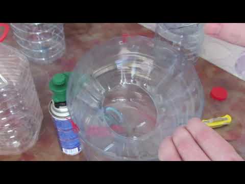 Crayfish trap from a 5-liter bottle