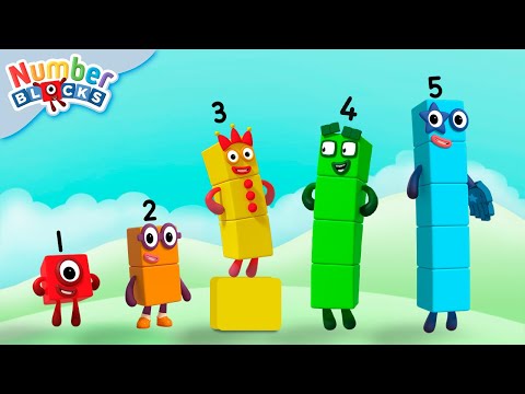 📖 Simple Sums 1 to 5 | Counting for Kids | 12345 | Numberblocks