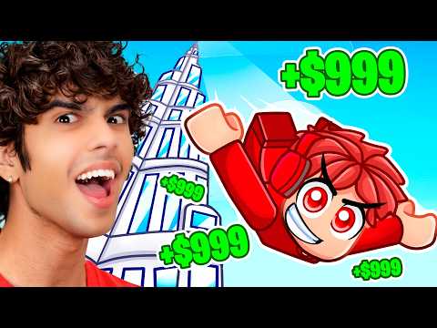 Making INFINITE MONEY in Roblox Climb and Jump Tower