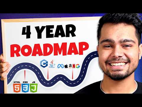 1st year to 4th year college roadmap to get placed with 15+ LPA | How to start coding in 2024 🚀