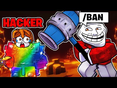 BANNING HACKERS For 24 Hours In Roblox The Forge..