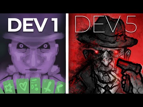 5 DEVS Make a GAME without COMMUNICATING! (Gangster edition)
