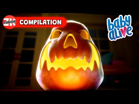 Scary Jack-O-Lantern! 🎃 Baby Alive | Episode Compilation | ZeeKay Junior