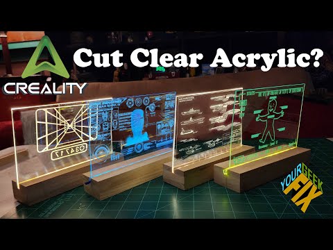 How to 3D Etch Clear Acrylic - Creality Falcon A1 Laser
